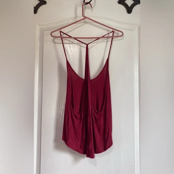 Elegant Burgundy Women's Top - Picture 2 of 2